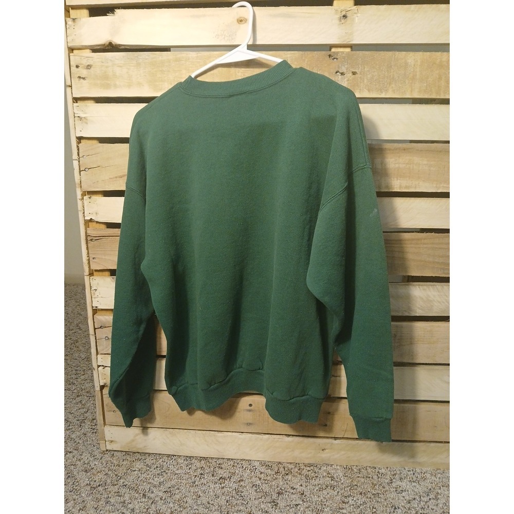 VTG Shippendsburg University Sweatshirt CrewNeck Green‎ Size L  Hanes Tag 90s!! - Picture 6 of 8